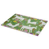 Moderner Lama-Esel-Entwurf Otomi Entwurfs-| Schneidebrett (Ecke)