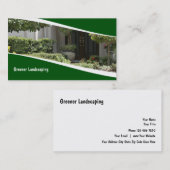 Moderner landschaftlich gestaltenentwurf visitenkarte (Vorne/Hinten)