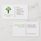 Moderner landschaftlich gestaltenservice-Baum Visitenkarte (Vorne/Hinten)