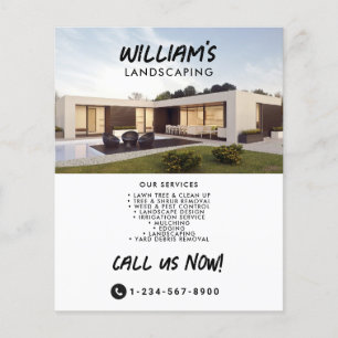 Moderner Landschaftsgärtner Designer Lanscaper Flyer