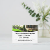 Moderner Landschaftsschutz und Gartenpflege Visitenkarte (Stehend Vorderseite)