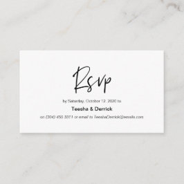 Moderner, lässiger Schriftart, Hochzeitsrabatt Begleitkarte