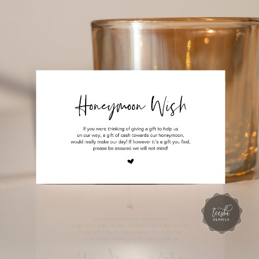 Moderner, lässiger Schriftart mit  Eleganz, Flitte Begleitkarte