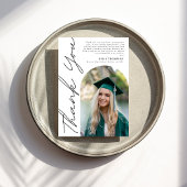 Moderner Lässiger Script Arch Foto Abschluss Schwa Dankeskarte