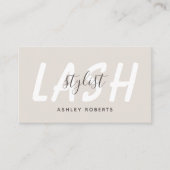 Moderner lastischer Stylist hell Visitenkarte (Vorderseite)