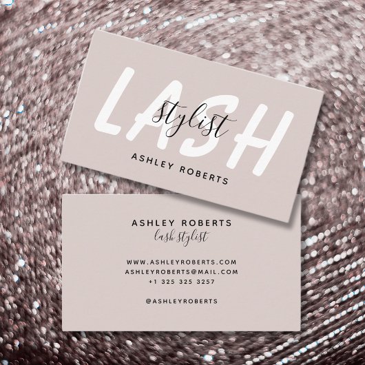 Moderner lastischer Stylist Visitenkarte