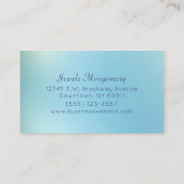 Moderner Lavendel Aquamarin Galaxy Star Visitenkarte (Rückseite)