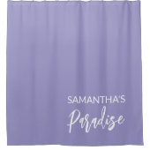 Moderner Lavendel Duschvorhang (Vorderseite)