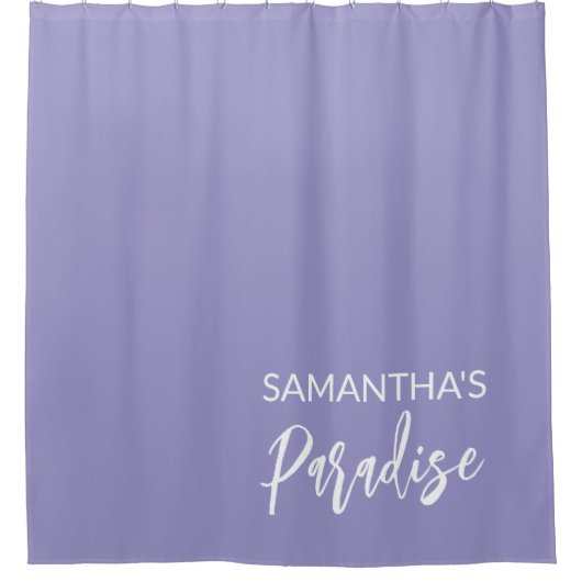 Moderner Lavendel Duschvorhang (Vorderseite)