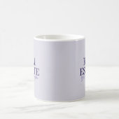 Moderner Lavendel-Immobilienmakler Kaffeetasse (Mittel)