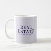 Moderner Lavendel-Immobilienmakler Kaffeetasse (Links)