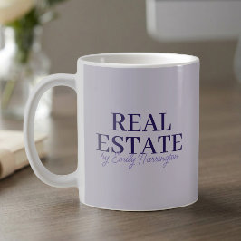 Moderner Lavendel-Immobilienmakler Kaffeetasse