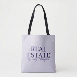 Moderner Lavendel-Immobilienmakler Tasche