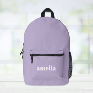 Moderner Lavendel Lila Personalisiert Bedruckter Rucksack