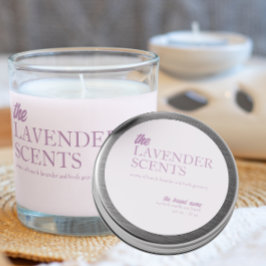 Moderner Lavendel-Rundaufkleber Runder Aufkleber