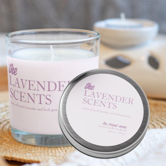 Moderner Lavendel-Rundaufkleber Runder Aufkleber