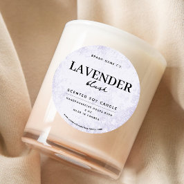 Moderner Lavendel Rustikal Runder Aufkleber