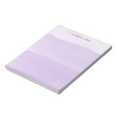 Moderner Lavendel Wasserfarbe Schichten Ombre Notizblock (Rotiert)