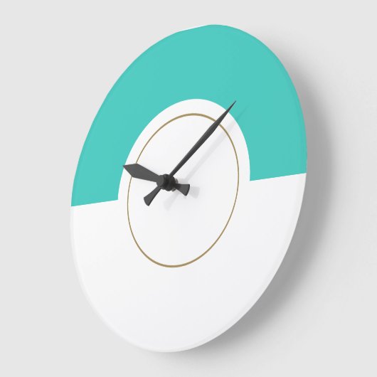 Moderner, lebendiger Aqua-Speedometer-Top-Farbbloc Große Wanduhr (Winkel)