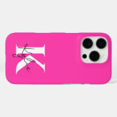 Moderner, lebendiger Personalisierter Monogramm-Na Case-Mate iPhone Hülle (Rückseite (Horizontal))