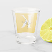 Moderner, lebendiger Personalisierter Monogramm-Na Schnapsglas (Rückseite)