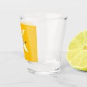 Moderner, lebendiger Personalisierter Monogramm-Na Schnapsglas (Rechts)