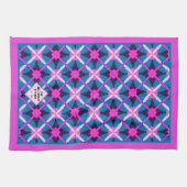 Moderner, lebendiger Tee aus der Mitte des Jahrhun Geschirrtuch (Horizontal)