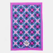 Moderner, lebendiger Tee aus der Mitte des Jahrhun Geschirrtuch (Vertikal)