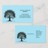 Moderner Lebensbaum Wellness Life Coach Visitenkarte (Vorne/Hinten)