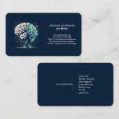 Moderner Lebensbaum Wellness Life Coach Visitenkarte (Vorne/Hinten)