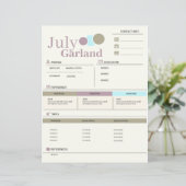 Moderner Lebenslauf - Resume vollständig anpassbar (Stehend Vorderseite)