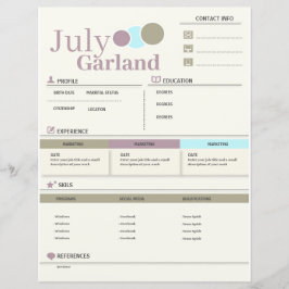 Moderner Lebenslauf - Resume vollständig anpassbar