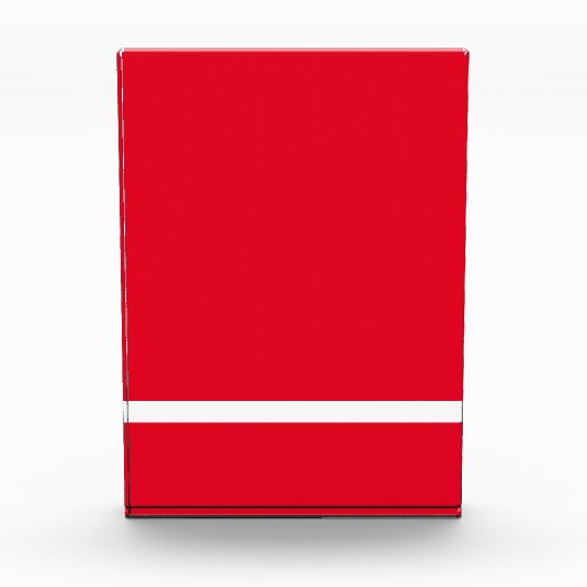 Moderner, lebhafter roter Farbblock unterer dritte Fotoblock (Vorderseite)