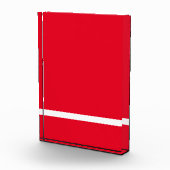 Moderner, lebhafter roter Farbblock unterer dritte Fotoblock (Rechts)