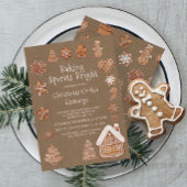 Moderner Lebkuchenaustausch Einladung