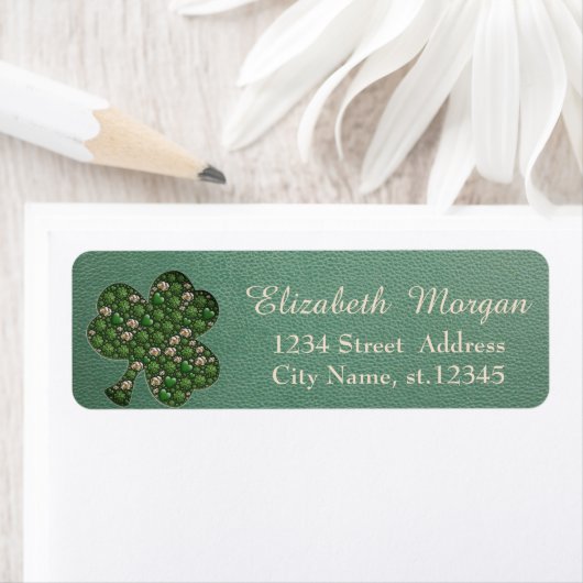 Moderner Lederlook, Kleeblatt, St. Patrick's Day (Insitu)