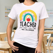 Moderner Lehrer Regenbogen  Tri-Blend Shirt