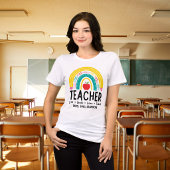 Moderner Lehrer Regenbogen  Tri-Blend Shirt