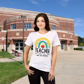 Moderner Lehrer Regenbogen  Tri-Blend Shirt