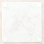 Moderner, leicht brauner Marmor Glasuntersetzer (Rückseite)