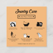 Moderner, leicht orangefarbener Minimalistischer J Begleitkarte (Vorderseite)