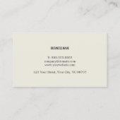 Moderner leichter Blue Gray Berater Visitenkarte (Rückseite)