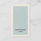 Moderner leichter Blue Gray Berater Visitenkarte (Vorderseite)