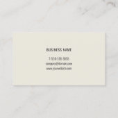 Moderner leichter Blue Gray Berater Visitenkarte (Rückseite)