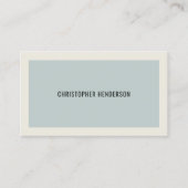 Moderner leichter Blue Gray Berater Visitenkarte (Vorderseite)