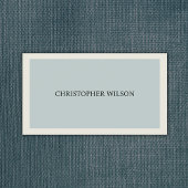 Moderner leichter Blue Gray Berater Visitenkarte