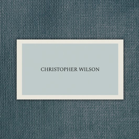 Moderner leichter Blue Gray Berater Visitenkarte