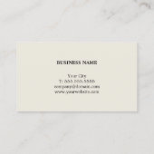 Moderner leichter Blue Gray Berater Visitenkarte (Rückseite)