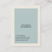 Moderner leichter Blue Gray Berater Visitenkarte (Vorderseite)