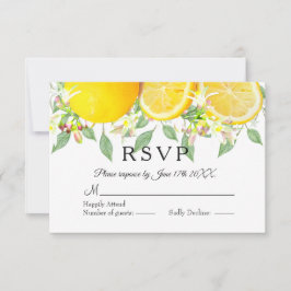 Moderner Lemon Boho Summer Wedding RSVP
